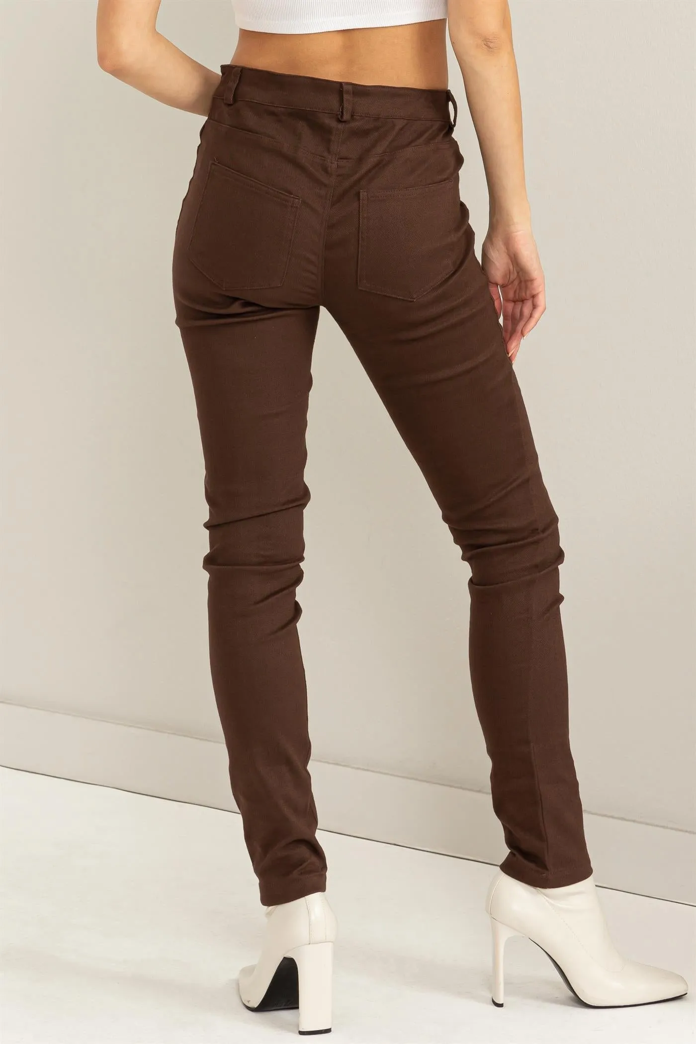 HF24A154-LOW-RISE SKINNY PANTS
