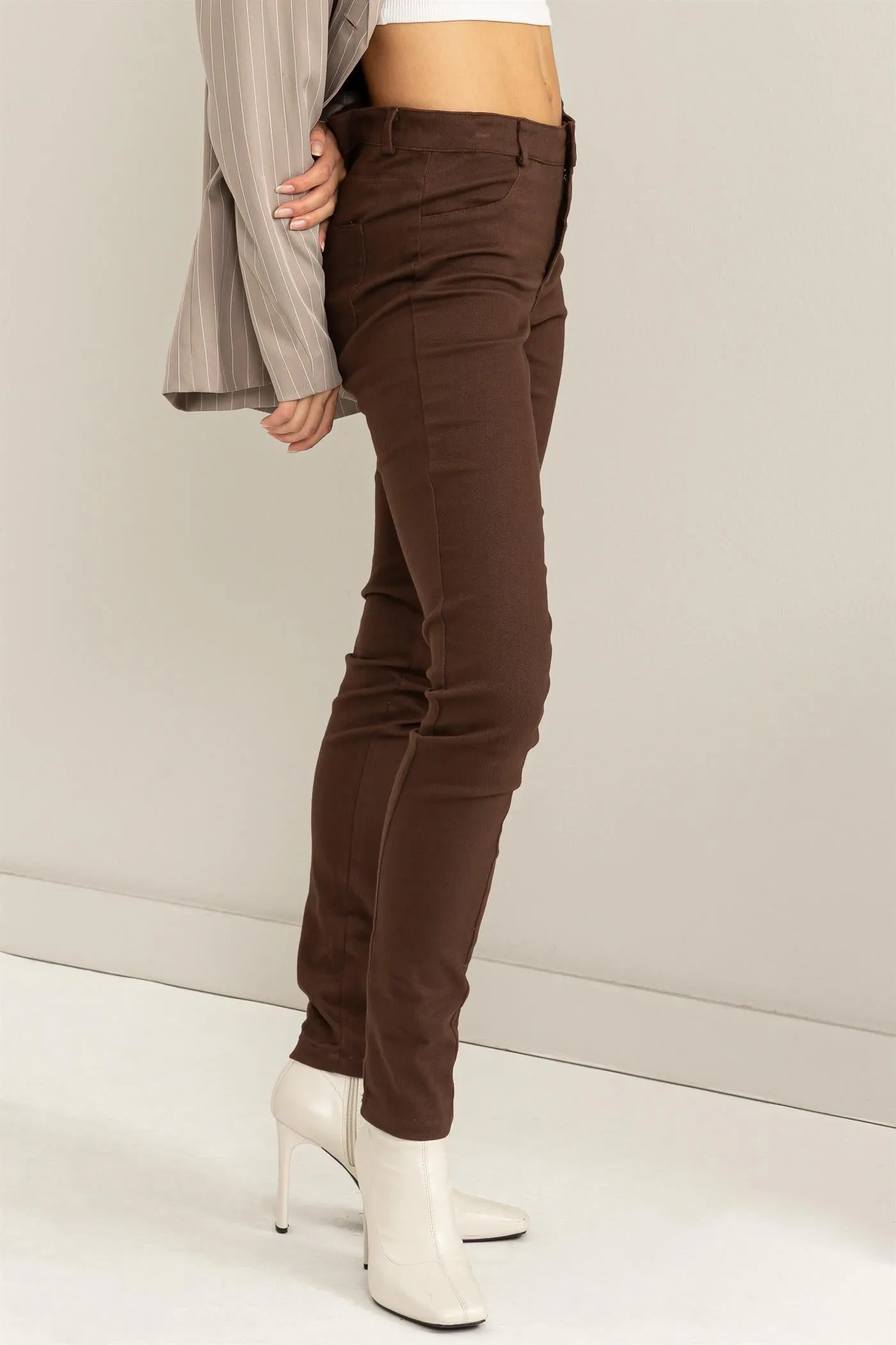 HF24A154-LOW-RISE SKINNY PANTS
