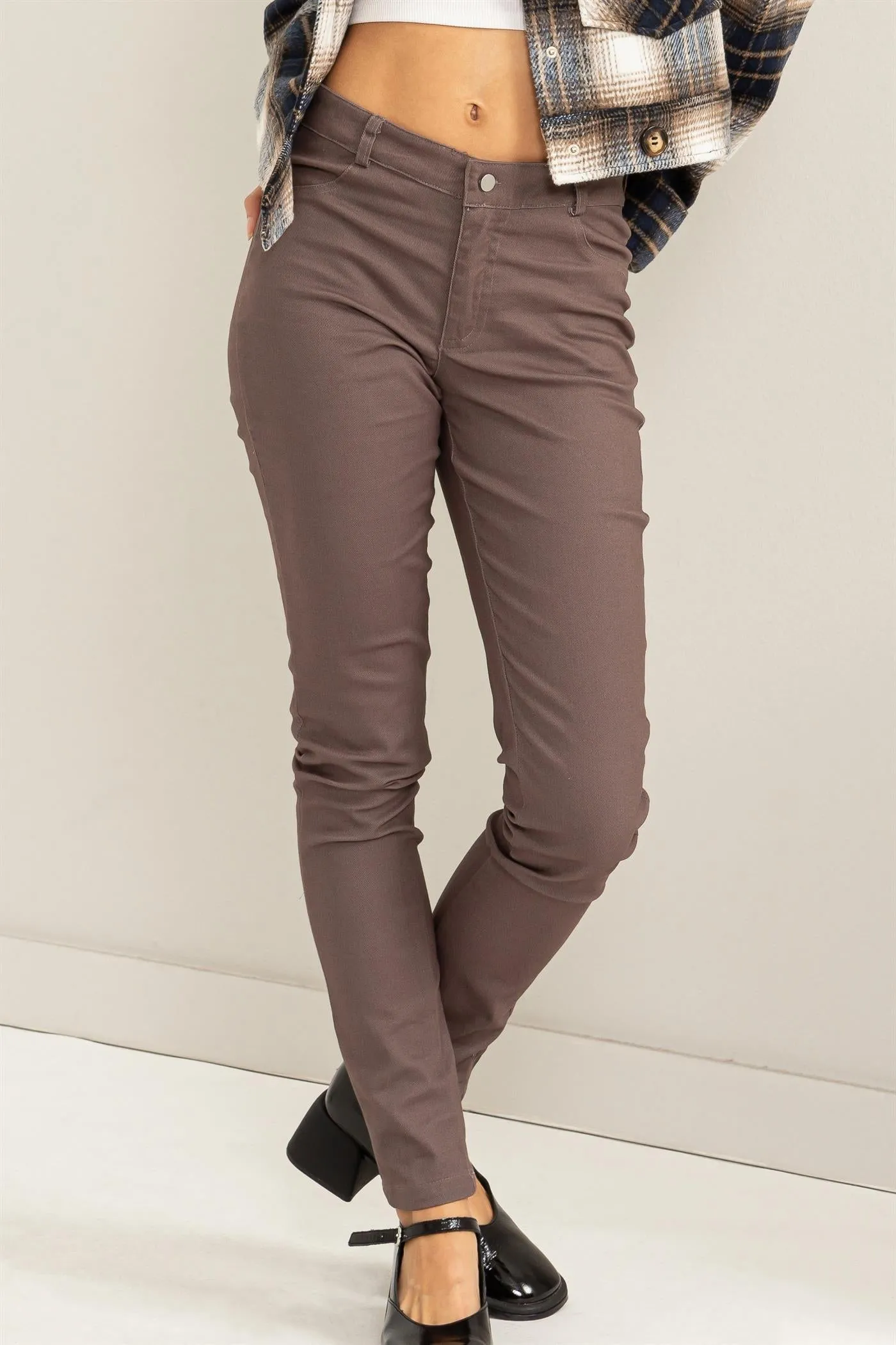 HF24A154-LOW-RISE SKINNY PANTS