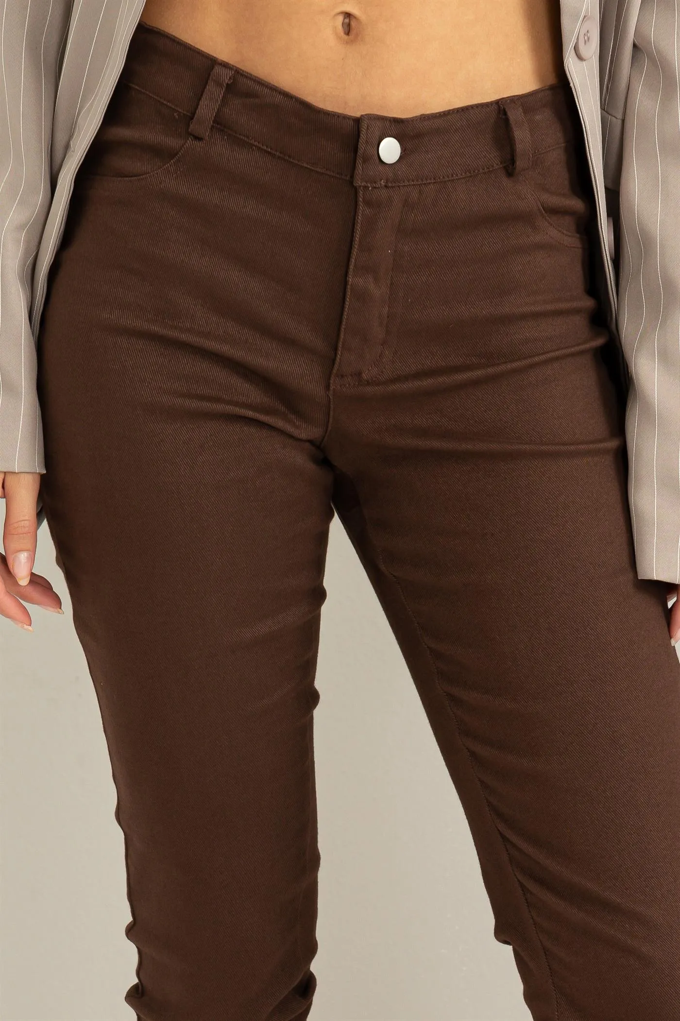 HF24A154-LOW-RISE SKINNY PANTS