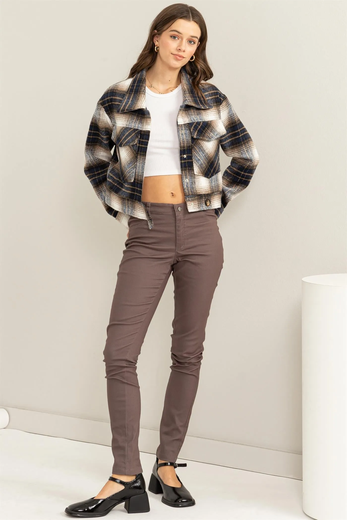 HF24A154-LOW-RISE SKINNY PANTS