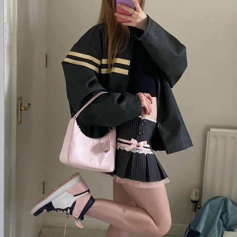 Storie Pleated Bow Mini Skirt